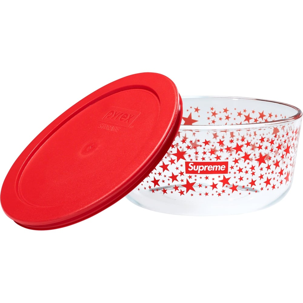 Details on Supreme Pyrex Bowls (Set of 3)  from fall winter
                                                    2023 (Price is $60)