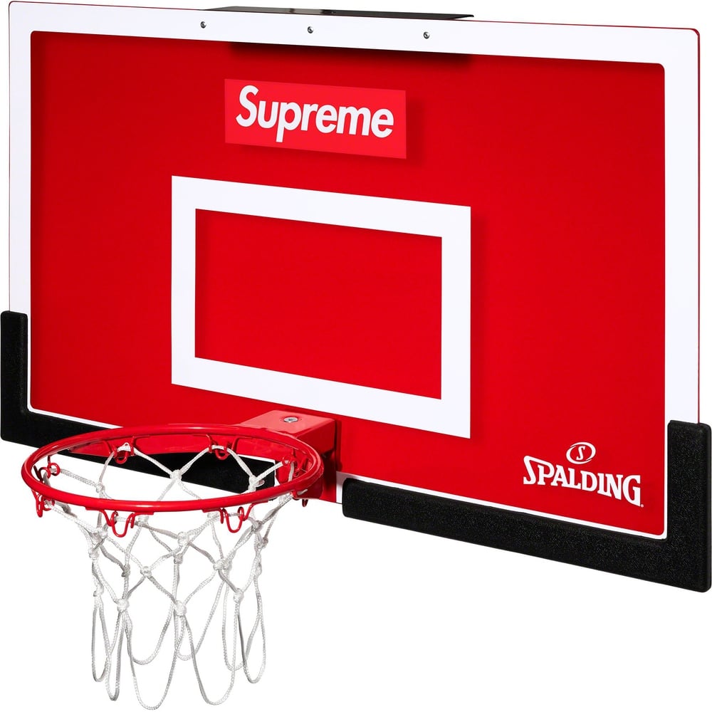 Details on Supreme Spalding Mini Basketball Hoop  from fall winter
                                                    2023 (Price is $88)