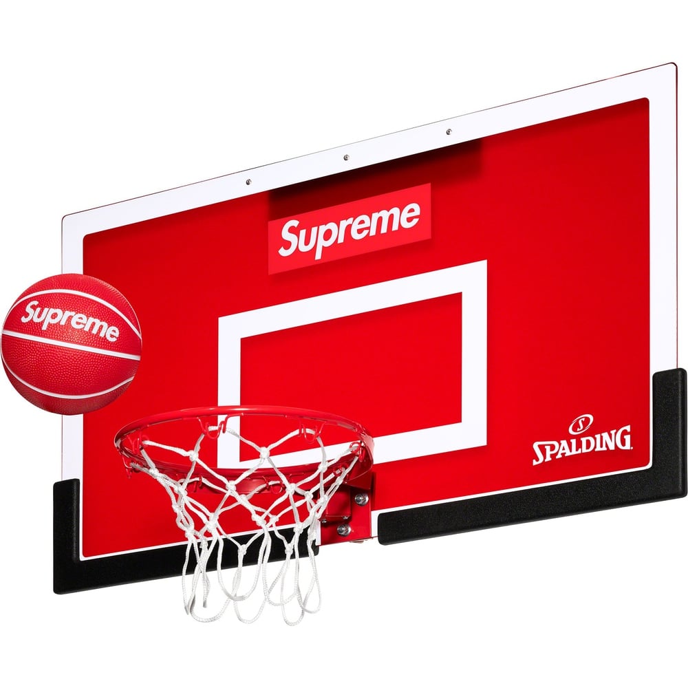 Details on Supreme Spalding Mini Basketball Hoop  from fall winter
                                                    2023 (Price is $88)