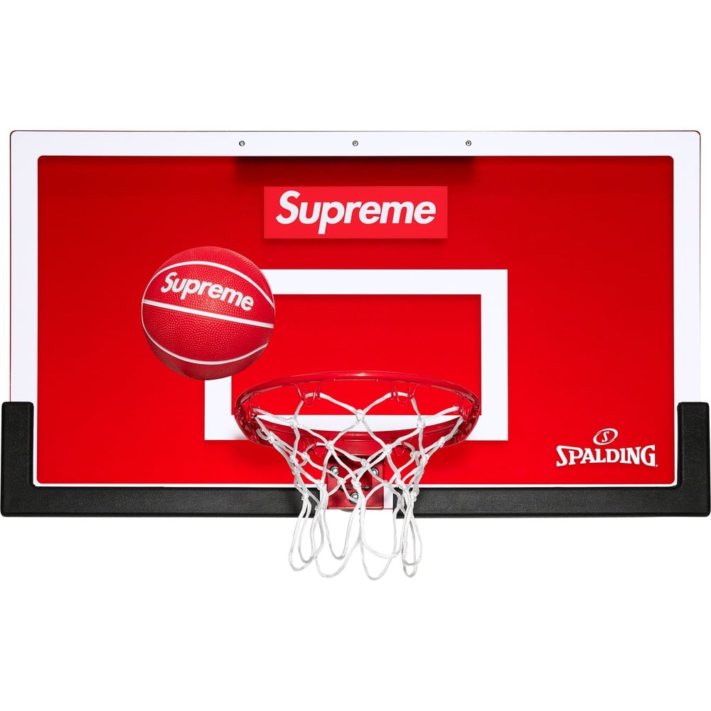 Details on Supreme Spalding Mini Basketball Hoop  from fall winter
                                                    2023 (Price is $88)