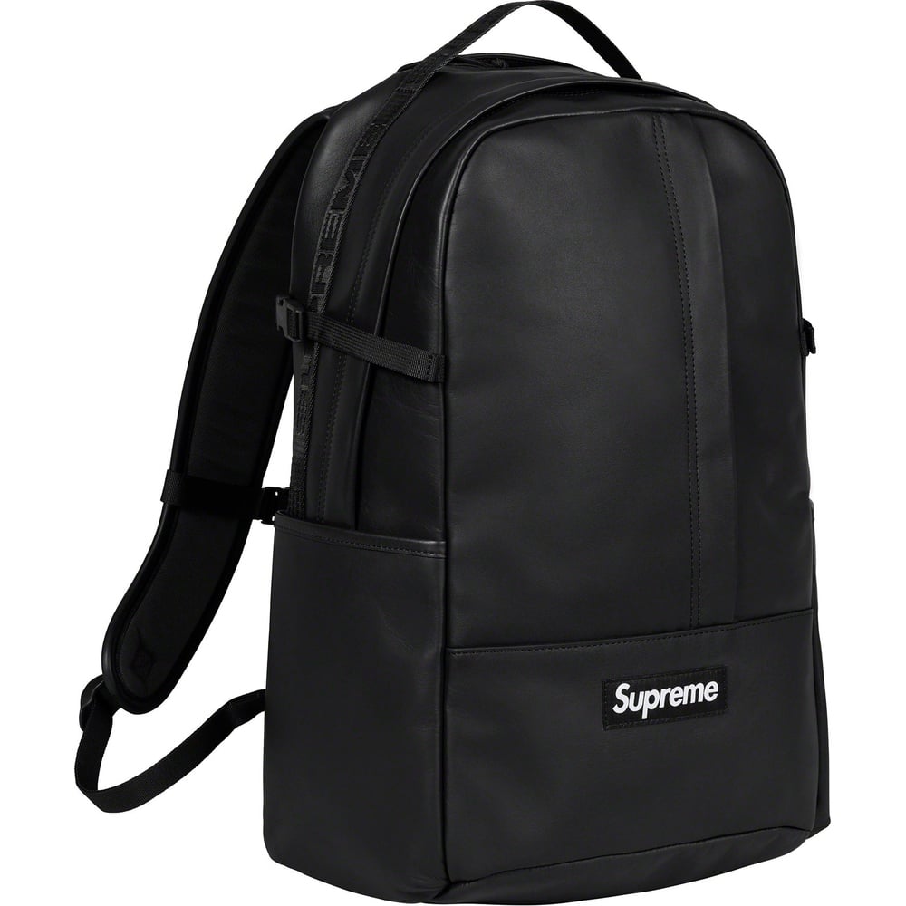 Supreme Leather Backpack (FW23) - $298