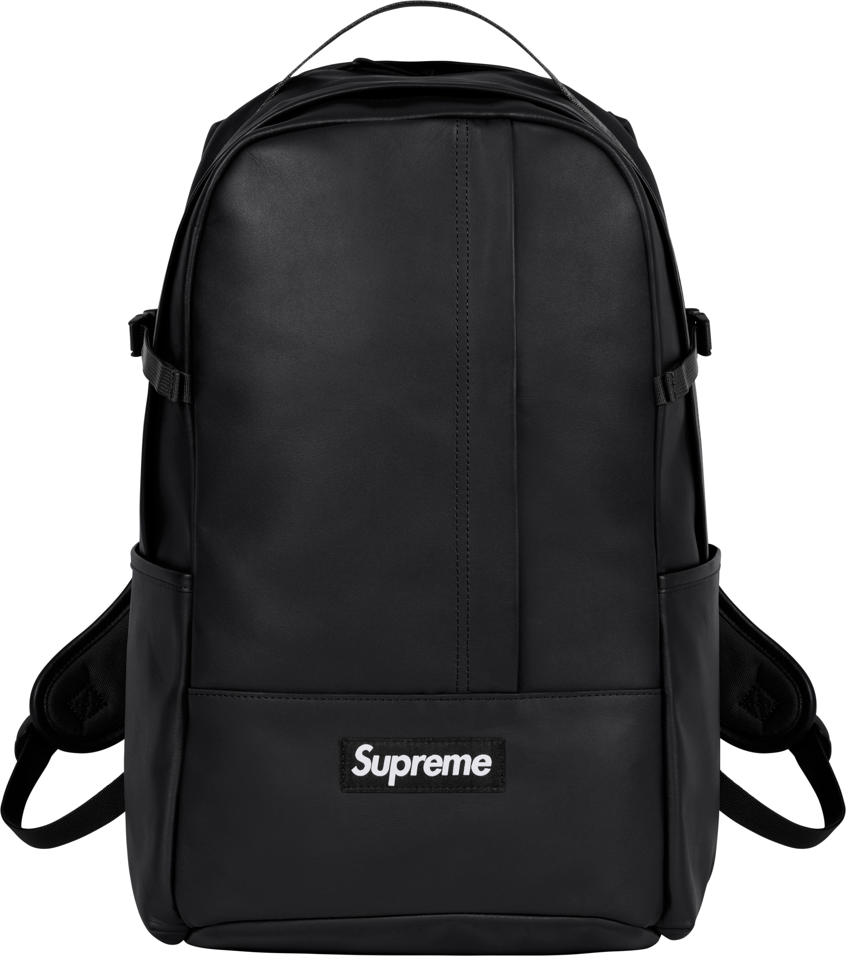 supreme leather backpack