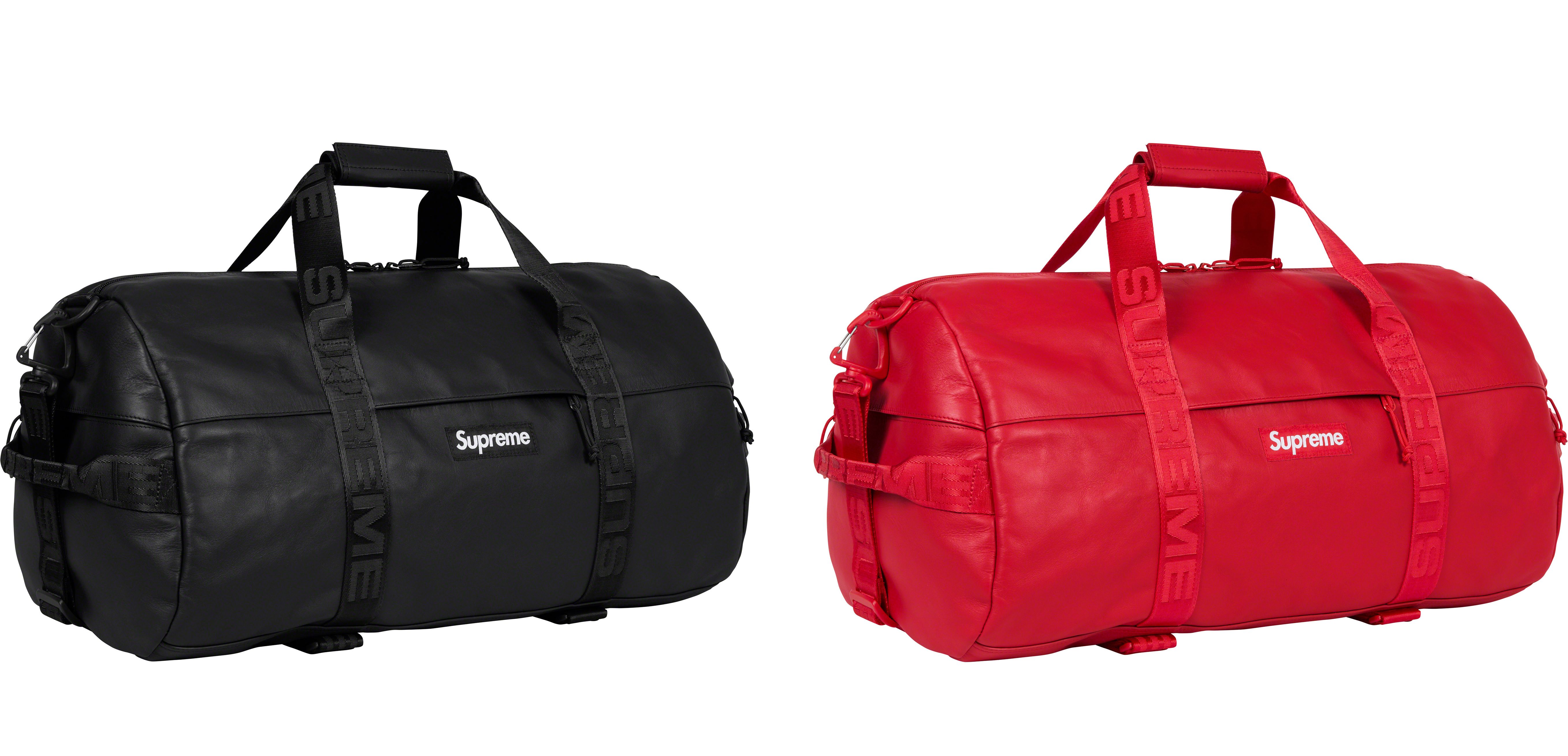 supreme leather bags