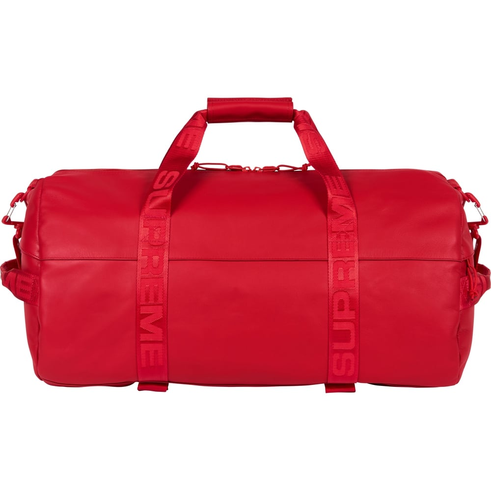 Supreme Leather Duffle Bag (FW23) - $328