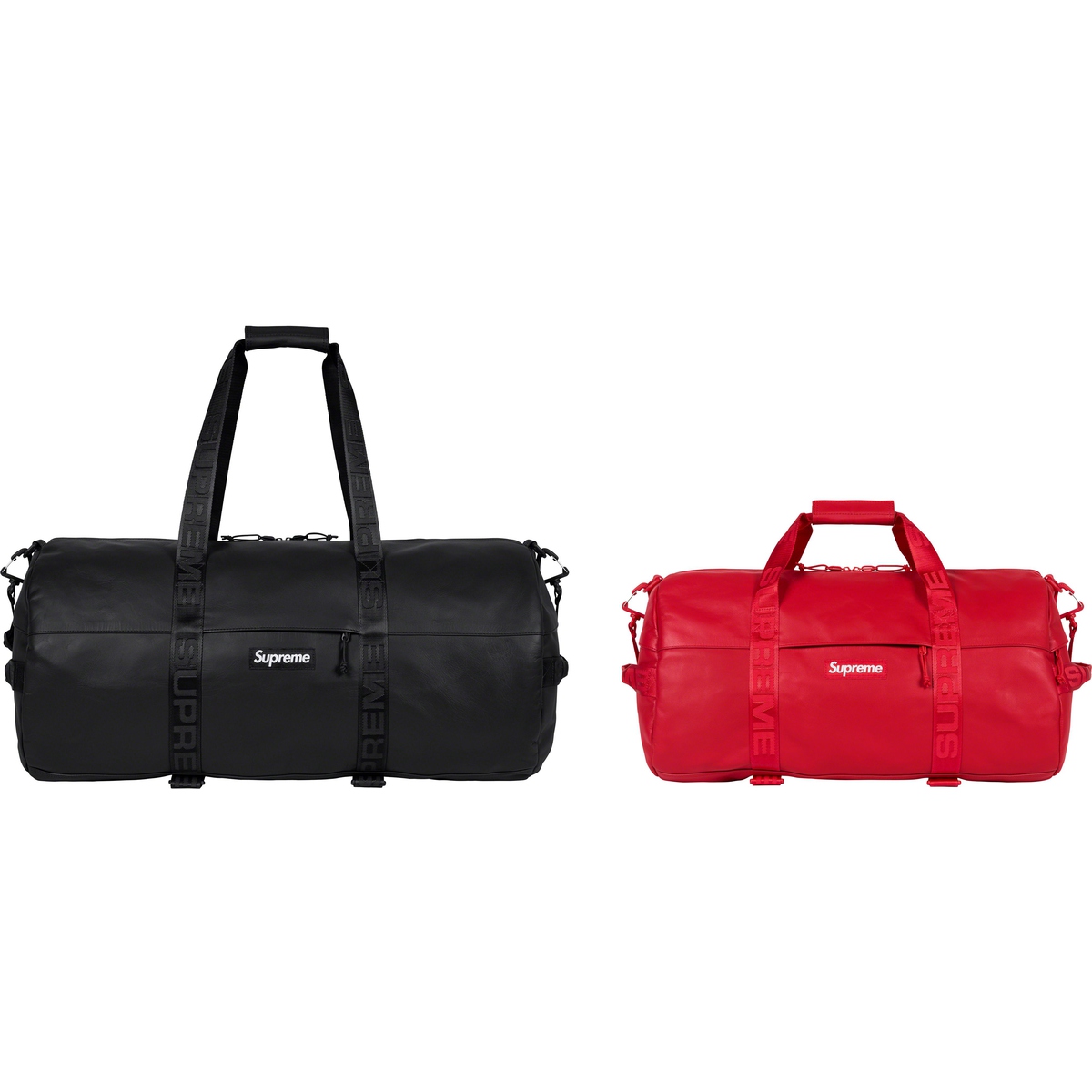 Supreme Large Leather Duffle Bag and Leather Duffle Bag  for fall winter 23 season