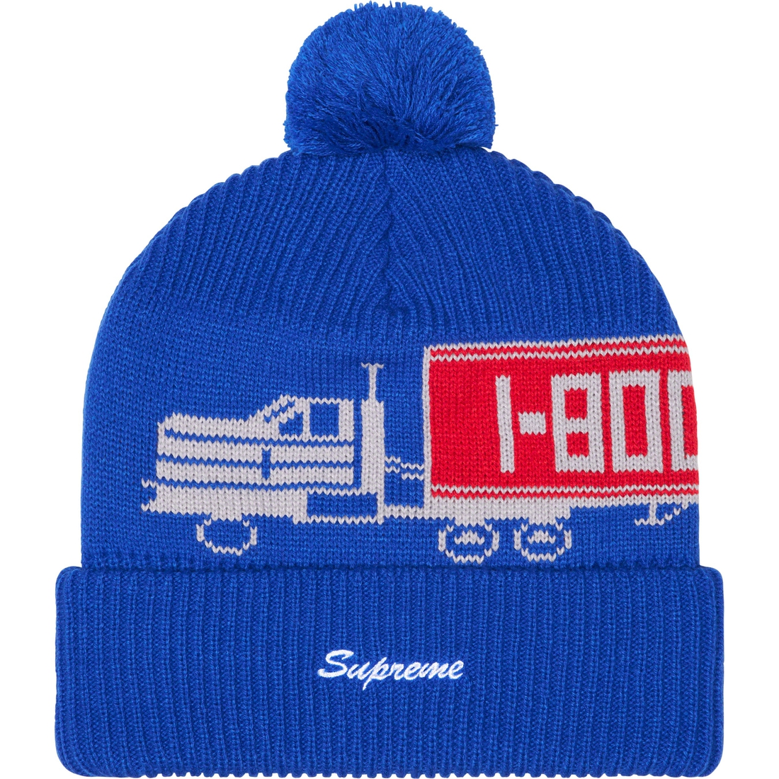 Details on 18-Wheeler Beanie Blue from fall winter
                                                    2023 (Price is $40)