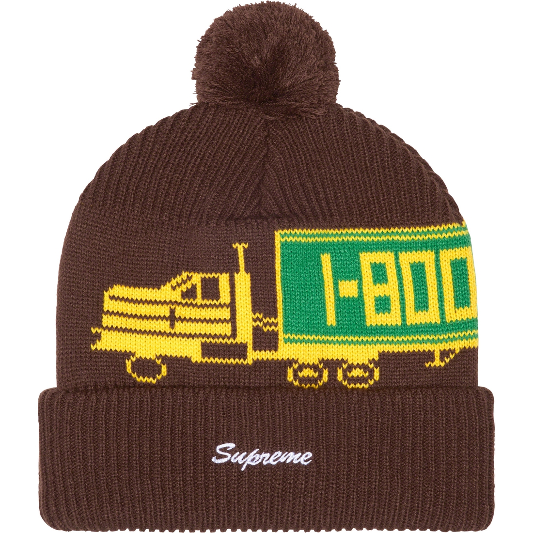 Details on 18-Wheeler Beanie Brown from fall winter
                                                    2023 (Price is $40)
