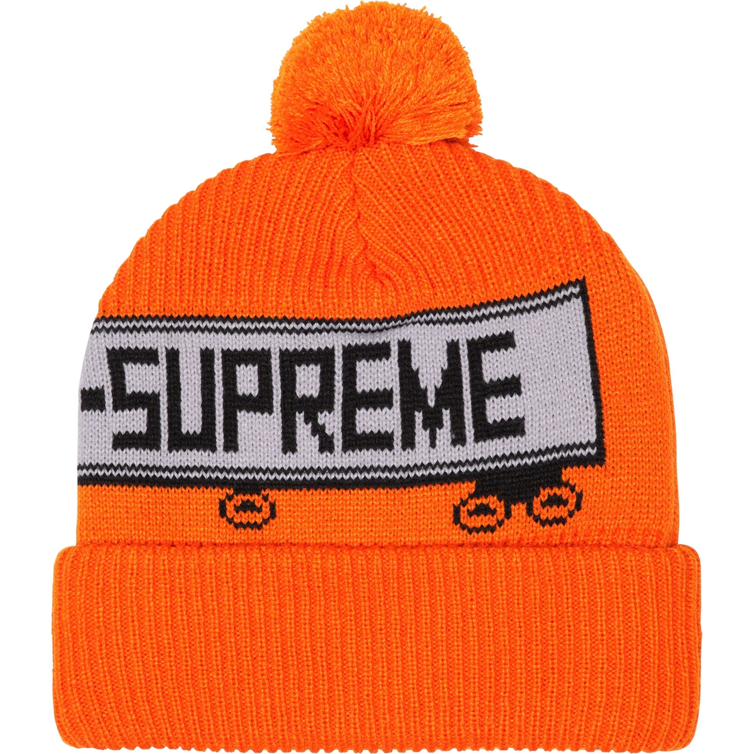Details on 18-Wheeler Beanie Orange from fall winter
                                                    2023 (Price is $40)