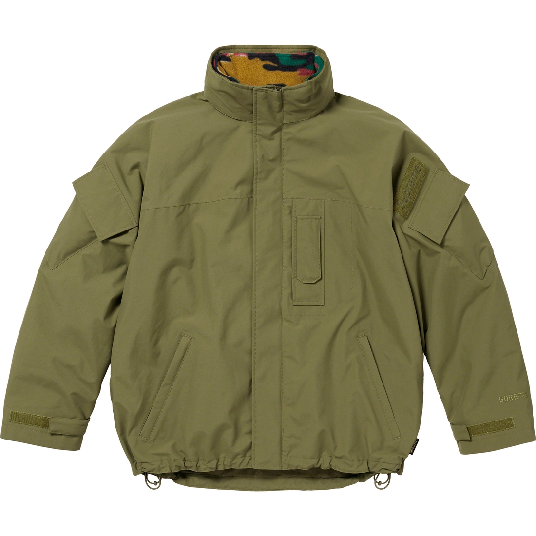 Details on 2-in-1 GORE-TEX Polartec Liner Jacket Olive from fall winter
                                                    2023 (Price is $398)