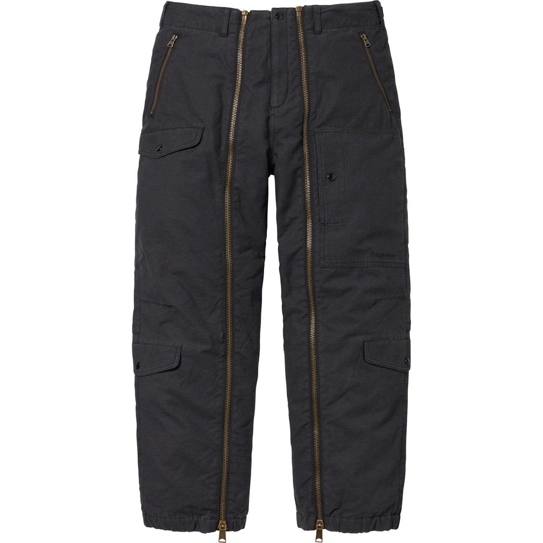 Details on Alpha Industries Cotton Twill Flight Pant Black from fall winter
                                                    2023 (Price is $348)