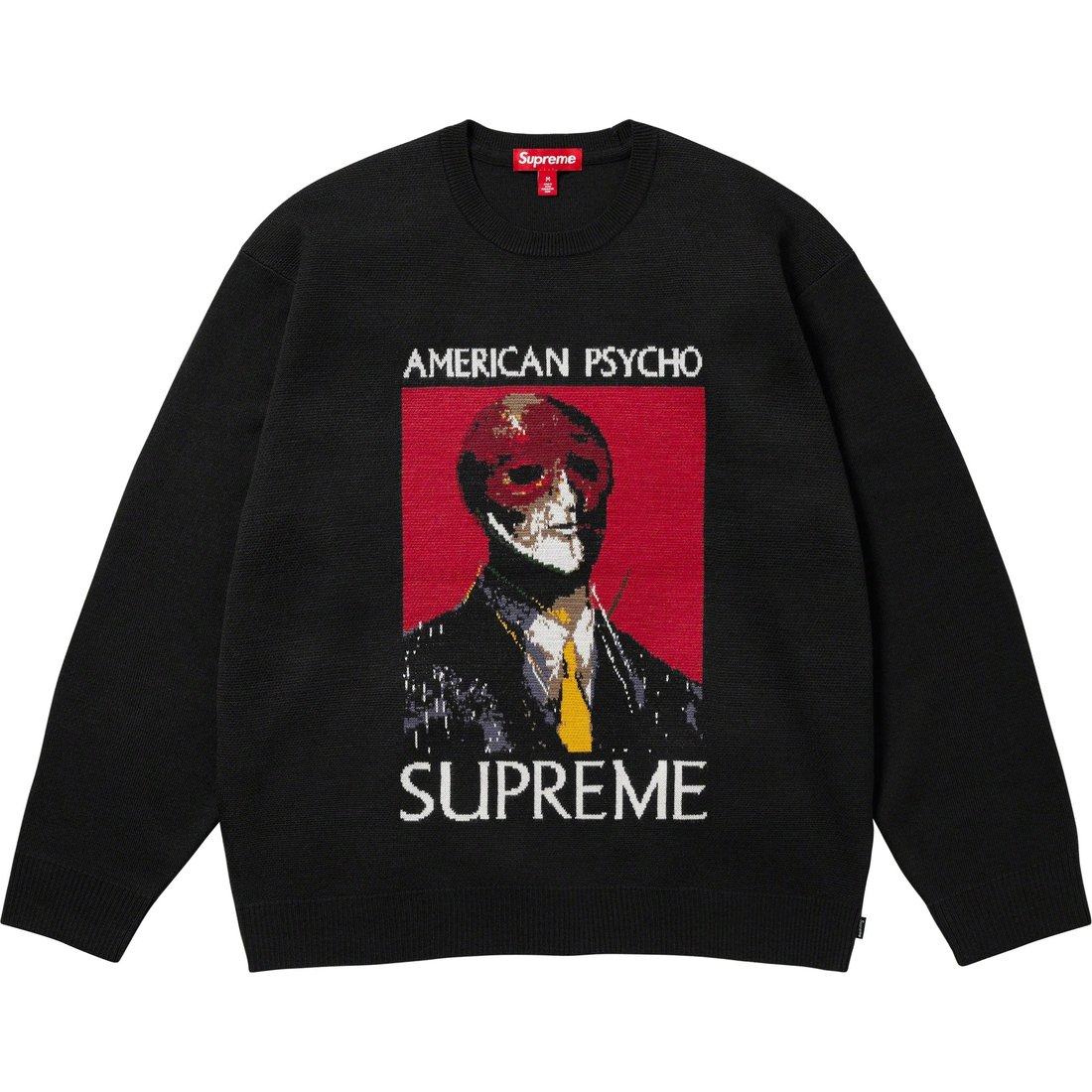 Details on American Psycho Sweater Black from fall winter
                                                    2023 (Price is $178)