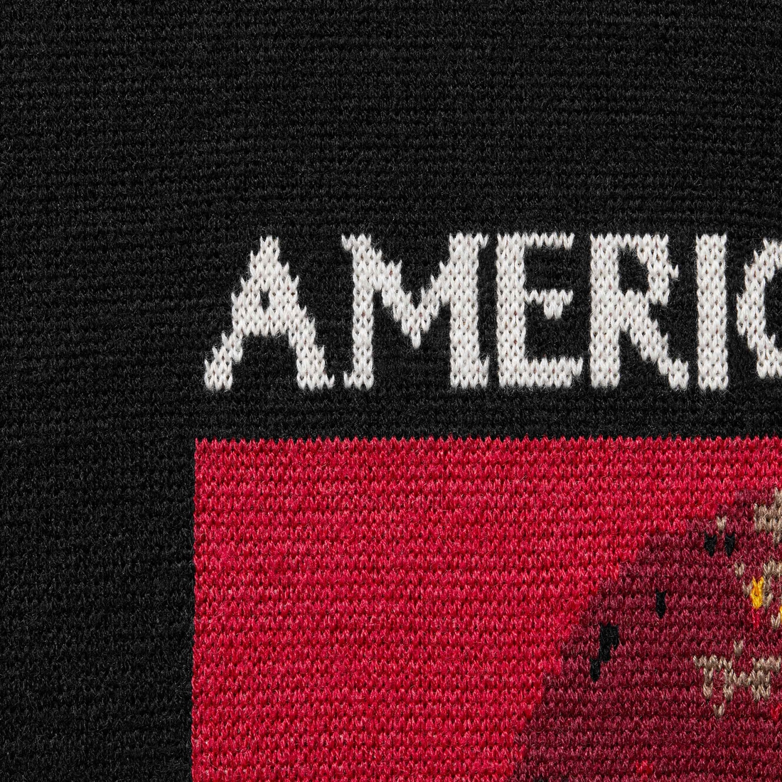 Details on American Psycho Sweater Black from fall winter 2023 (Price is $178)
