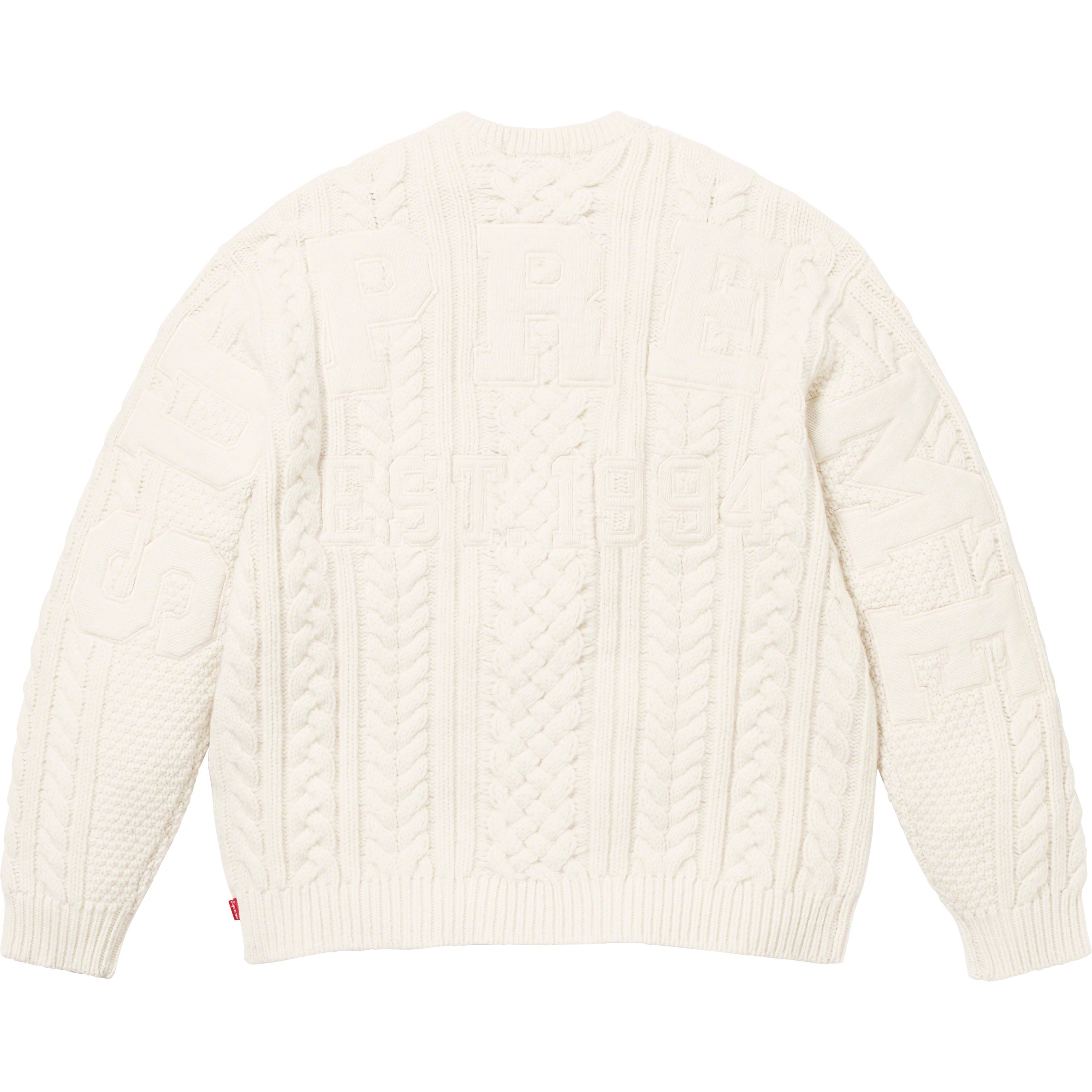 Appliqué Cable Knit Sweater - fall winter 2023 - Supreme