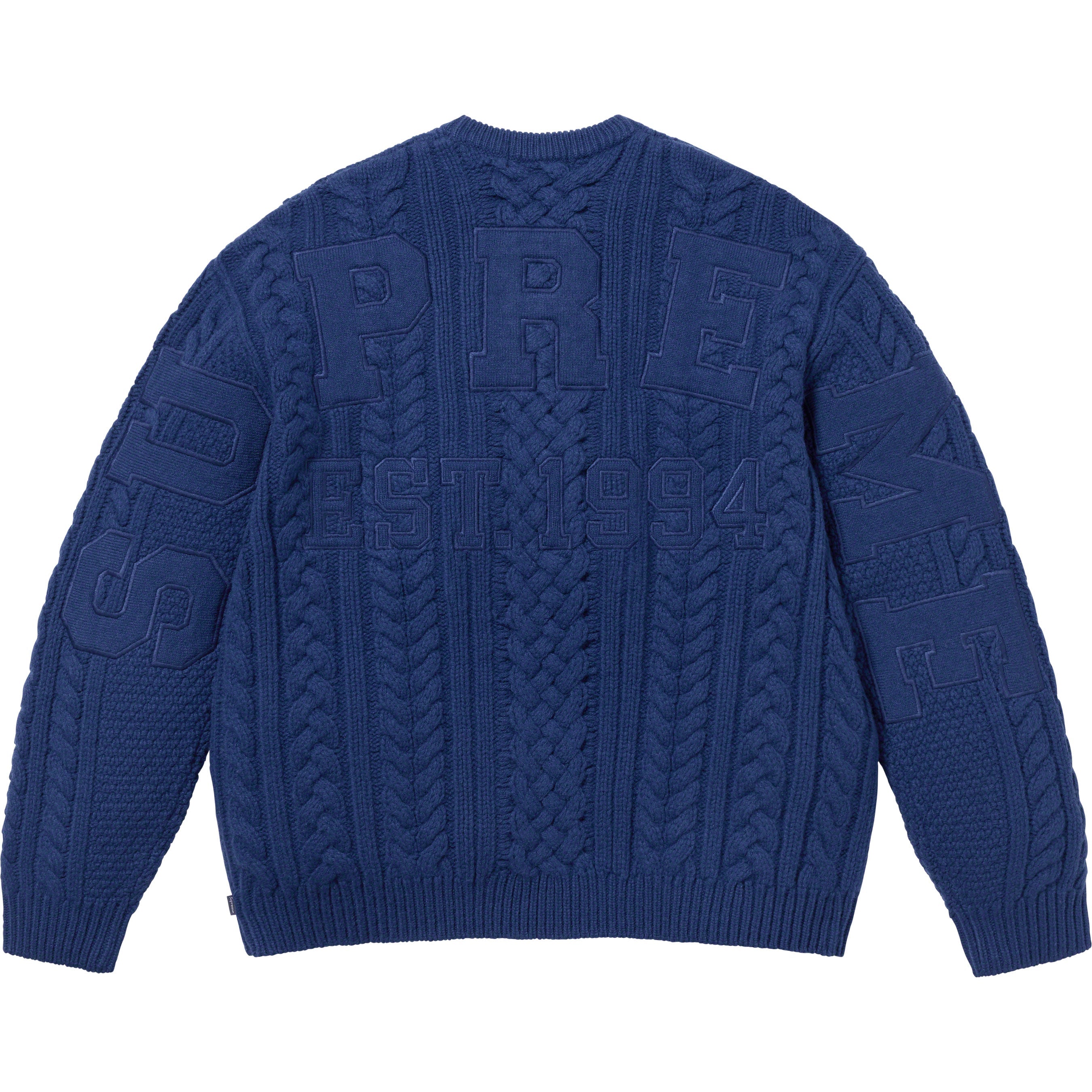 Appliqué Cable Knit Sweater - fall winter 2023 - Supreme