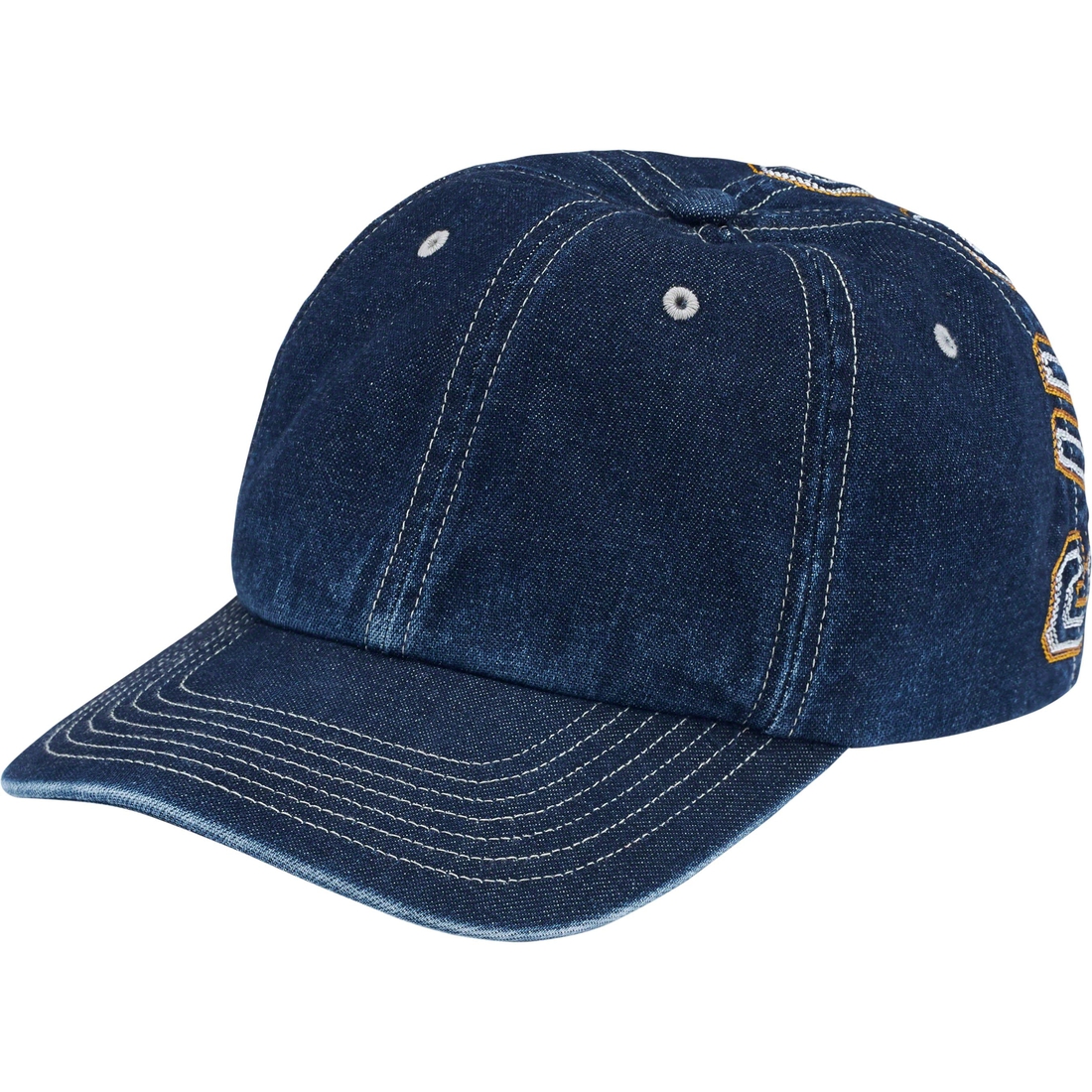 Details on Back Arc 6-Panel Denim from fall winter
                                                    2023 (Price is $48)