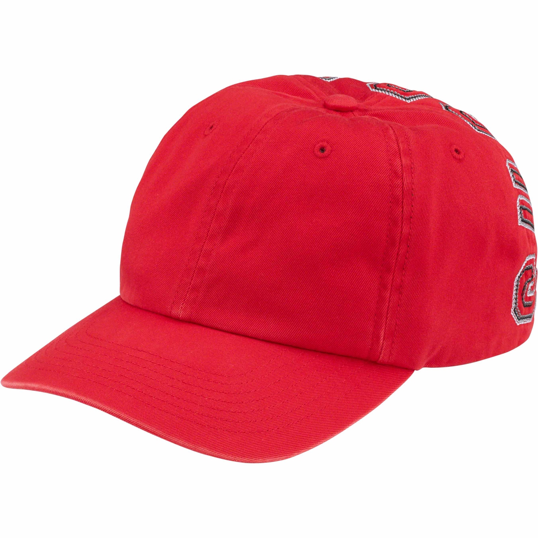 Supreme Back Arc 6-Panel (FW23) - Red - $48