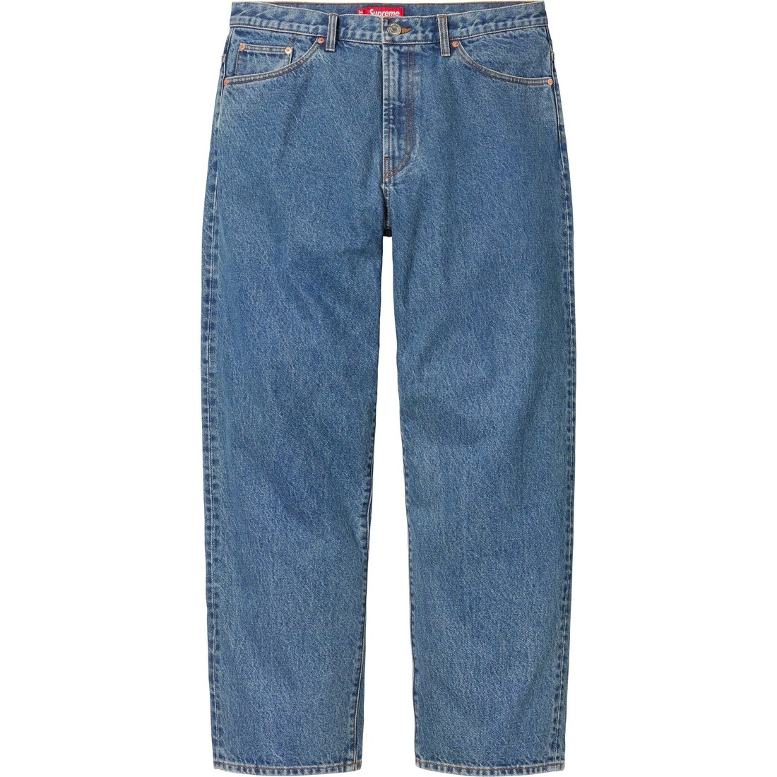 Supreme Baggy Jean (FW23) - Washed Indigo - $168