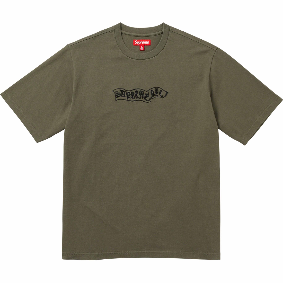 Details on Banner S S Top Olive from fall winter
                                                    2023 (Price is $68)