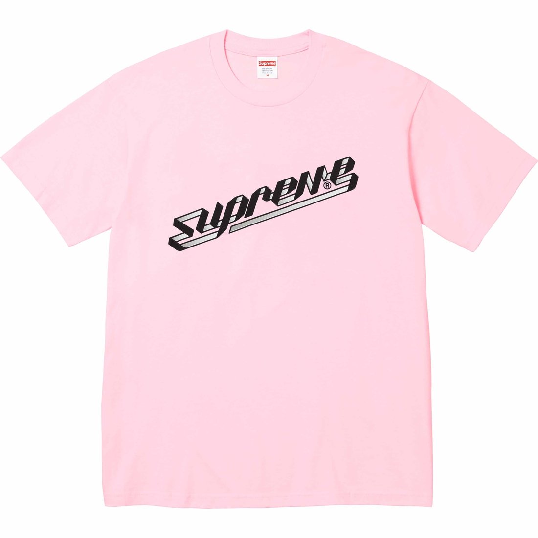 Supreme Banner Tee (FW23) - Light Pink - $40