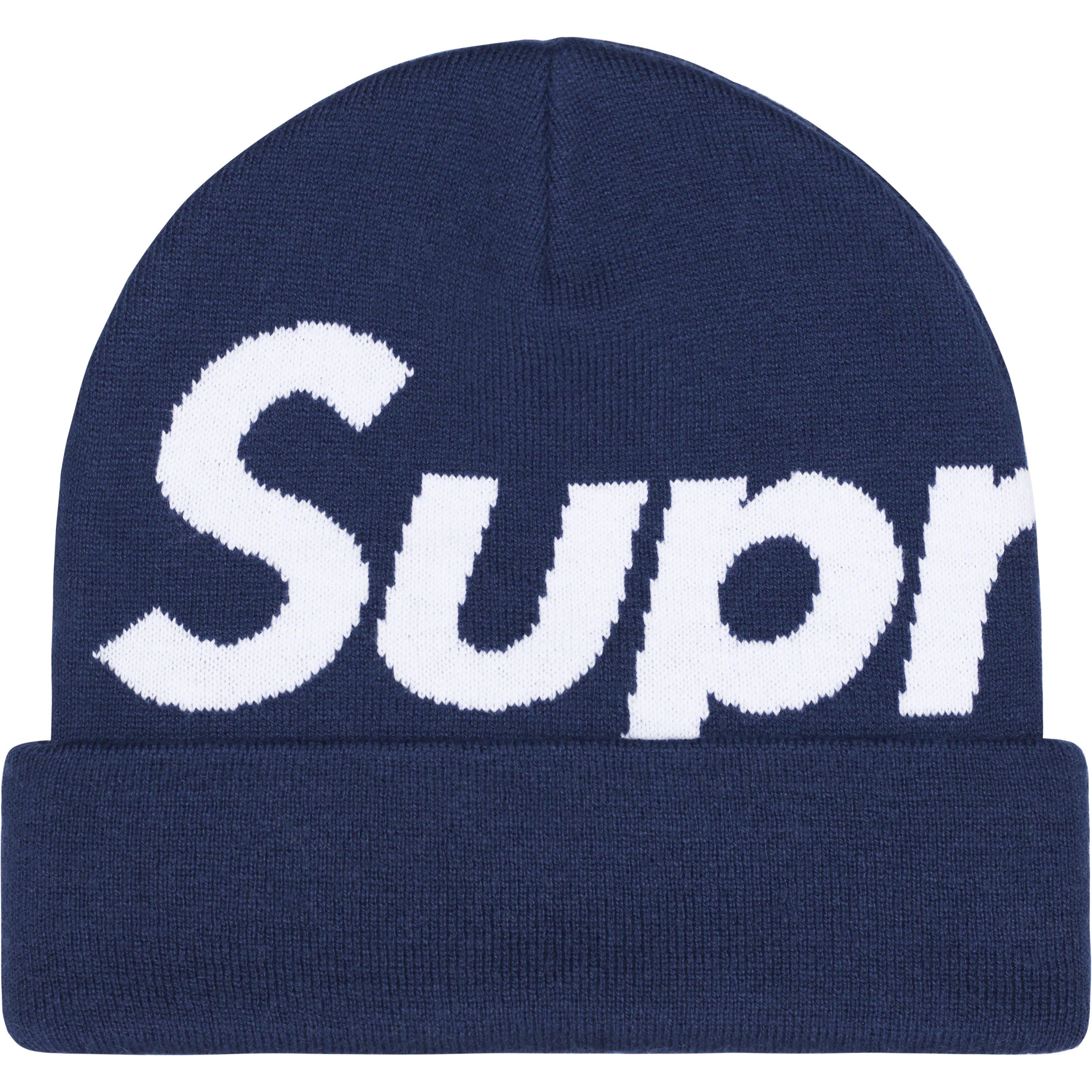 Supreme X Nike Jacquard Logos Beanie In Blue