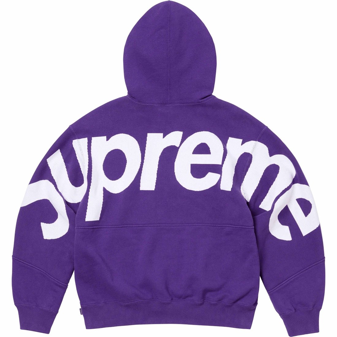 Details on Big Logo Jacquard Hooded Sweatshirt Purple from fall winter
                                                    2023 (Price is $168)