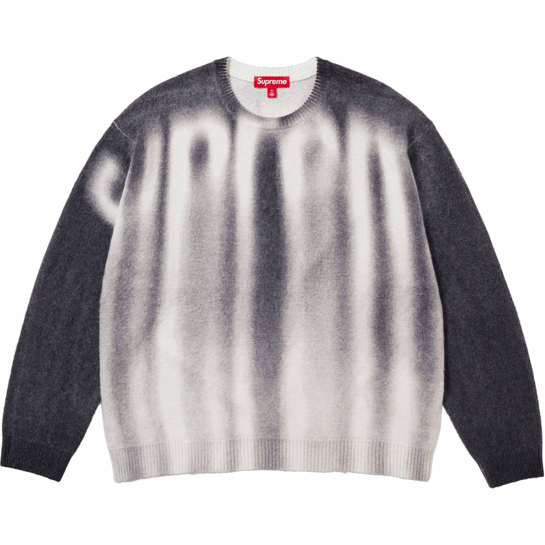 Details on Blurred Logo Sweater Black from fall winter 2023 (Price is $178)
