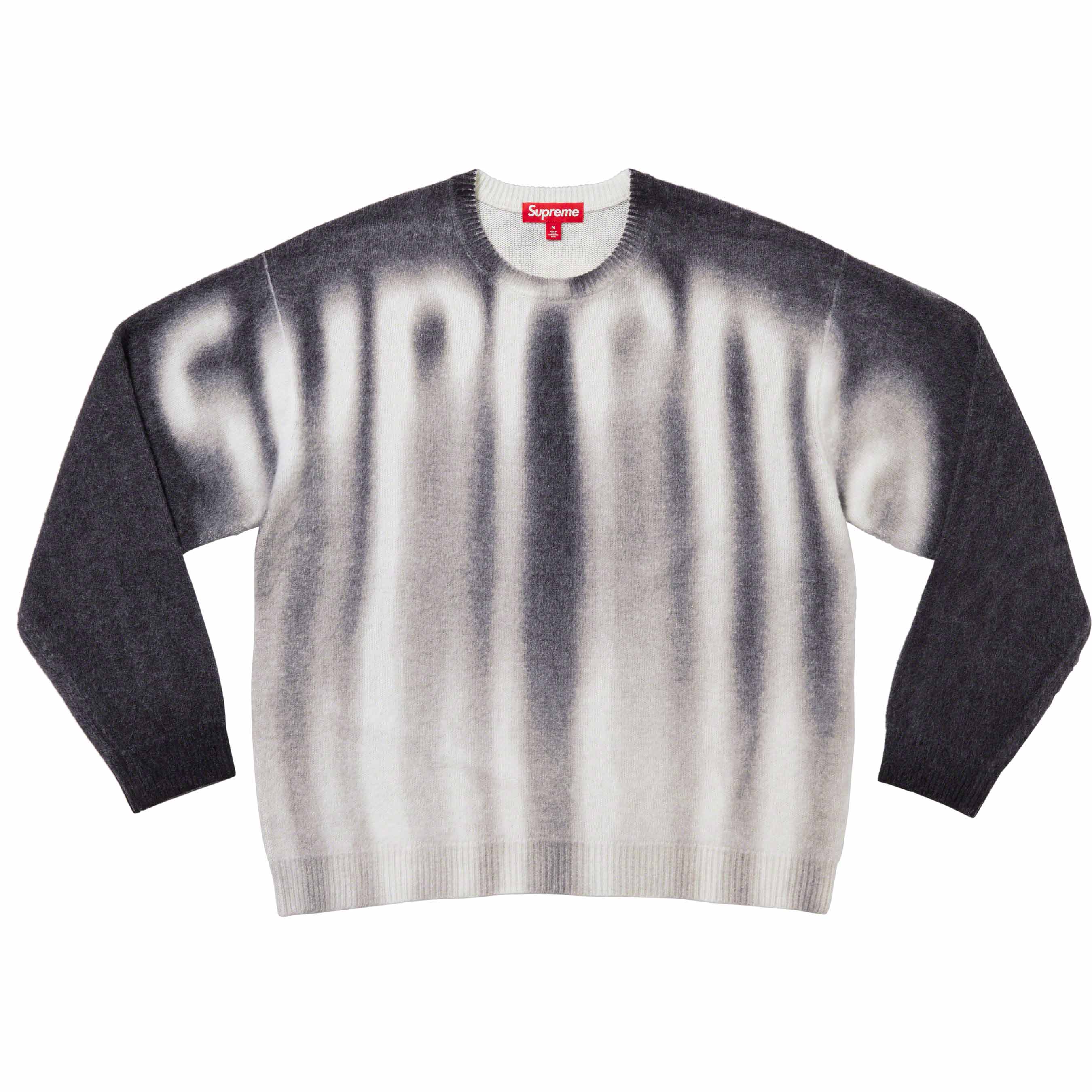 supreme blurred logo sweater black Msize