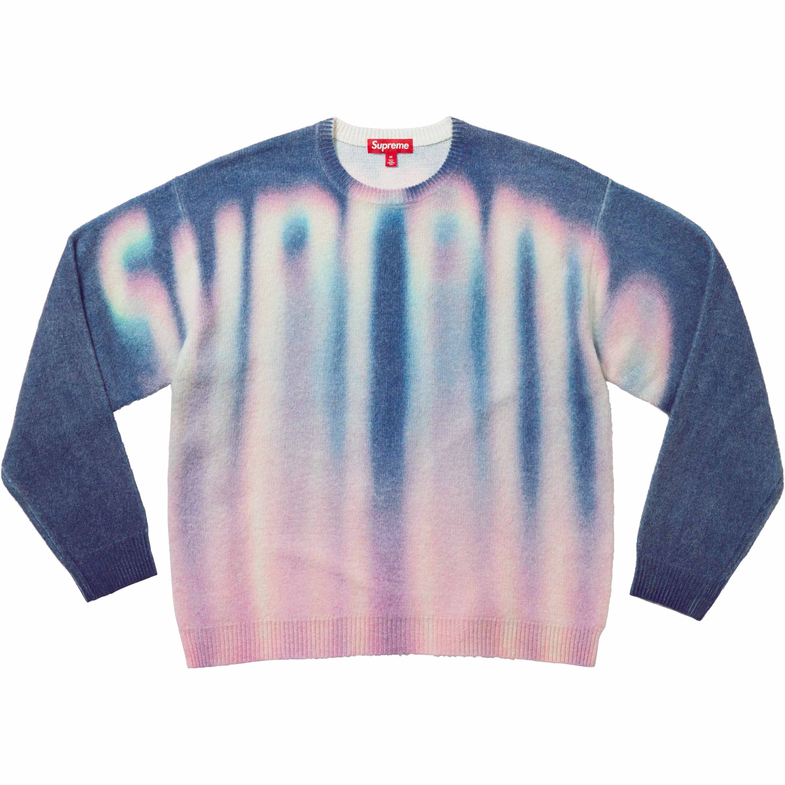 Supreme Blurred Logo Sweater Blue-