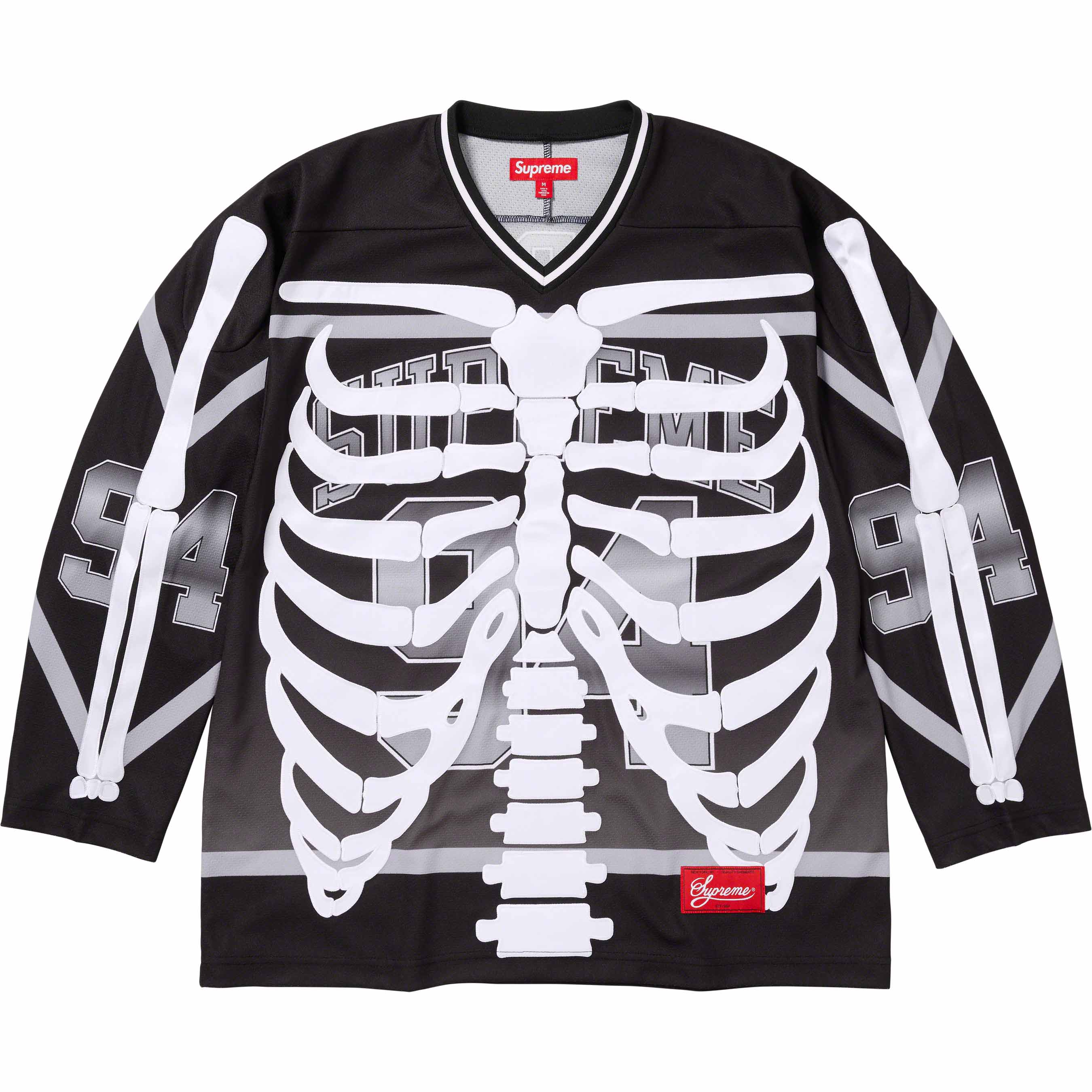 Supreme 23AW Bones Hockey Jersey Black M-