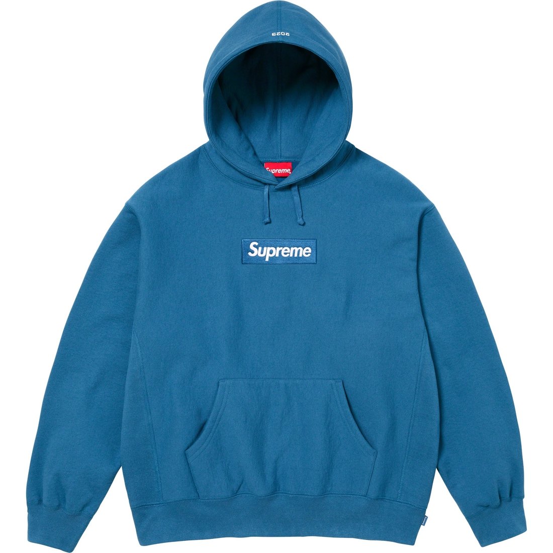 Box Logo Hooded Sweatshirt Blue