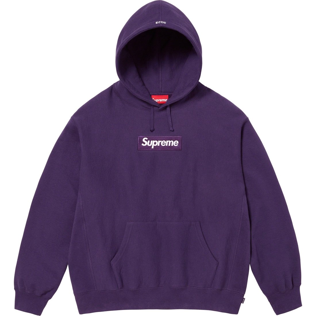 Details on Box Logo Hooded Sweatshirt Dark Purple from fall winter
                                                    2023 (Price is $168)