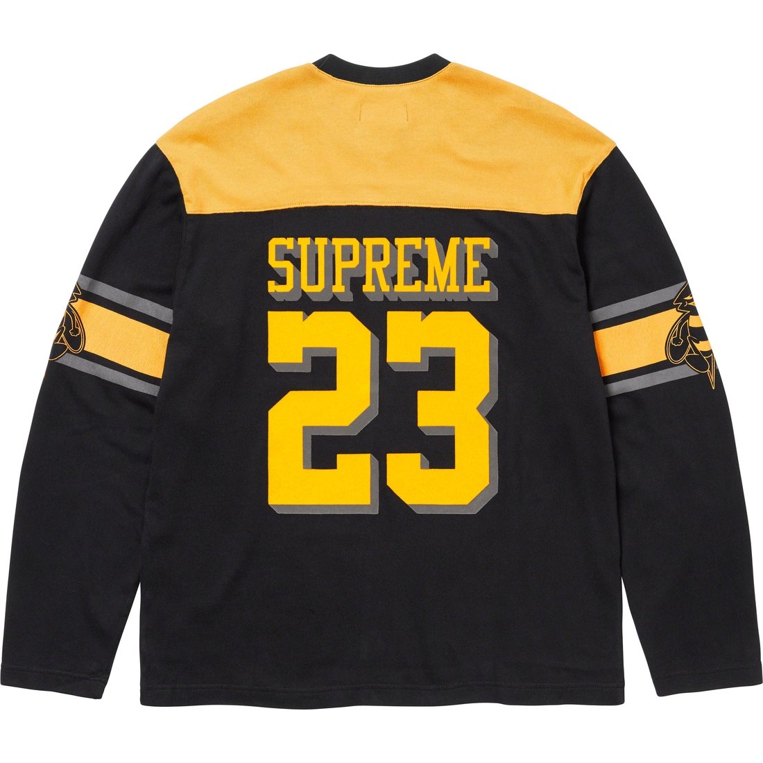 Details on Bumblebee L S Football Top Black from fall winter
                                                    2023 (Price is $118)