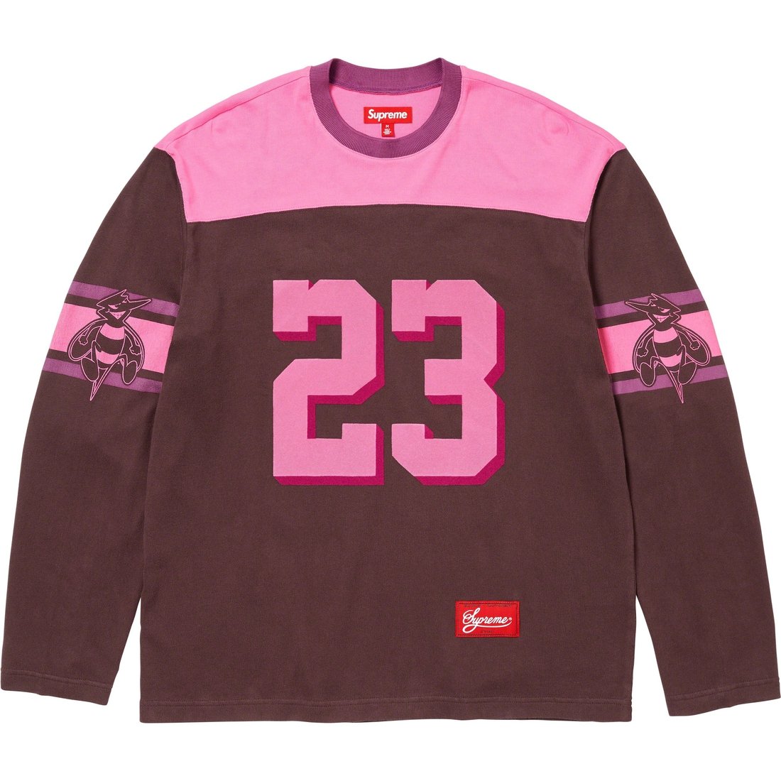 Details on Bumblebee L S Football Top Brown from fall winter
                                                    2023 (Price is $118)