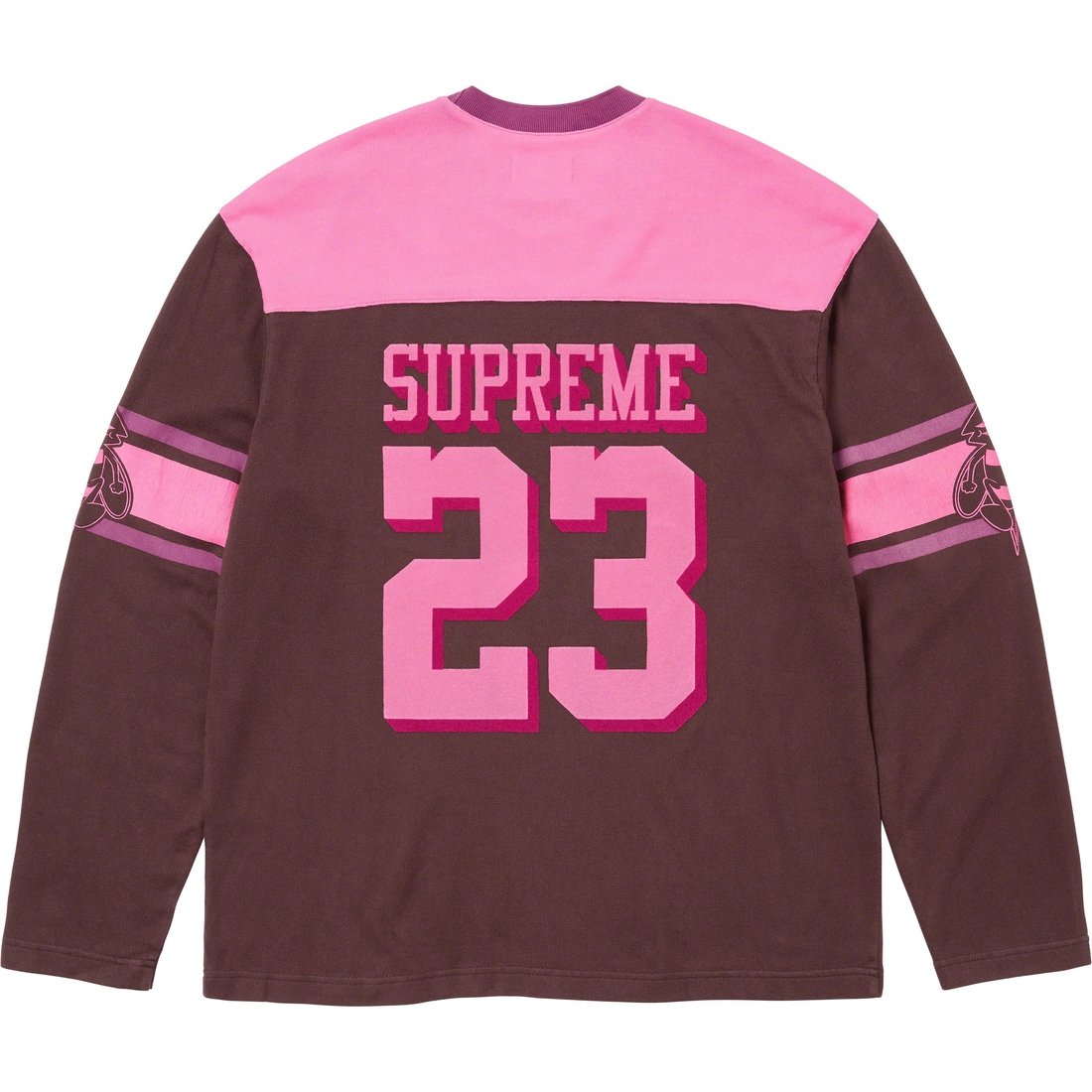 Details on Bumblebee L S Football Top Brown from fall winter
                                                    2023 (Price is $118)
