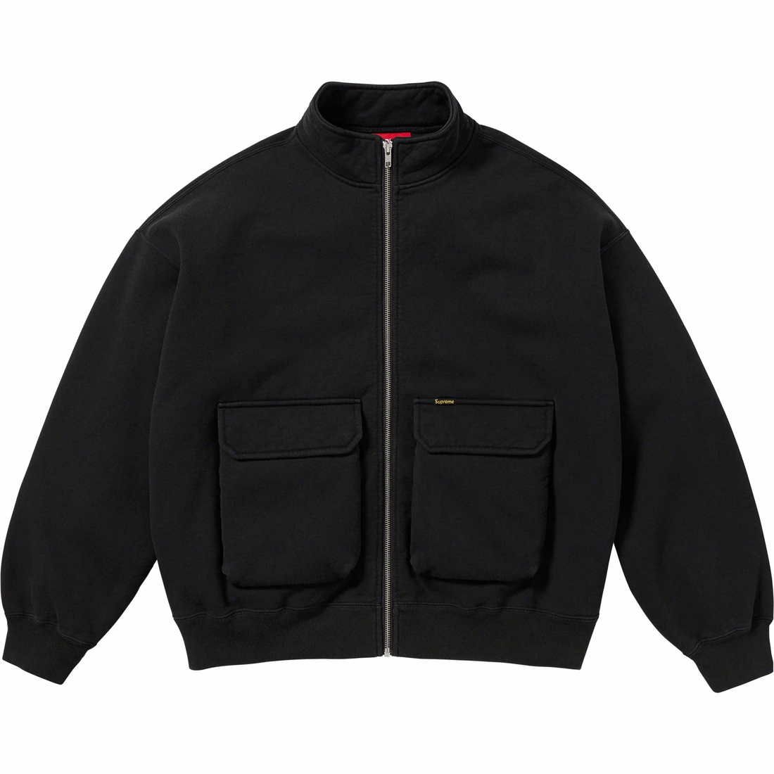 Details on Cargo Pocket Zip Up Sweatshirt Black from fall winter
                                                    2023 (Price is $158)