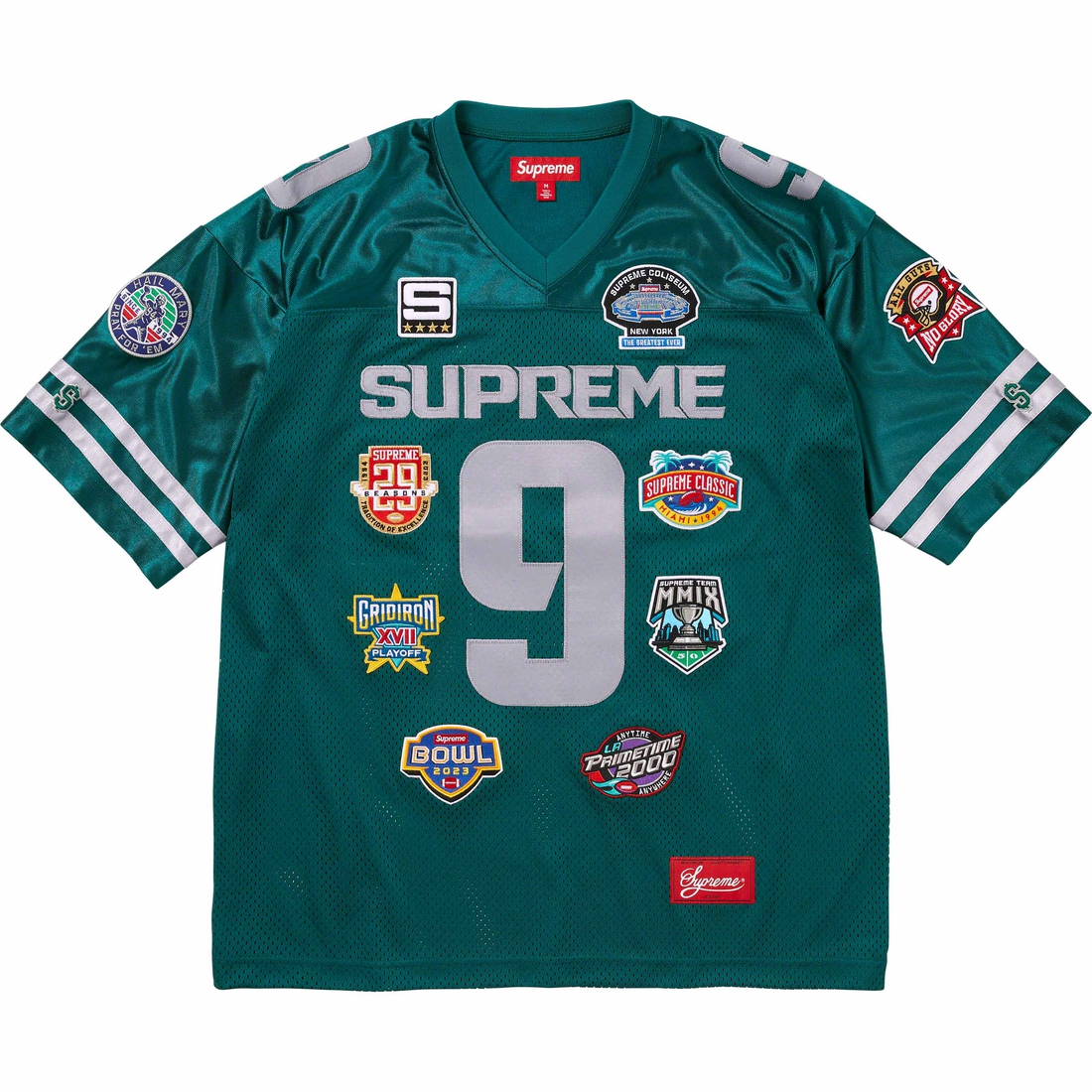 Details on Championships Football Jersey Dark Teal from fall winter 2023 (Price is $148)