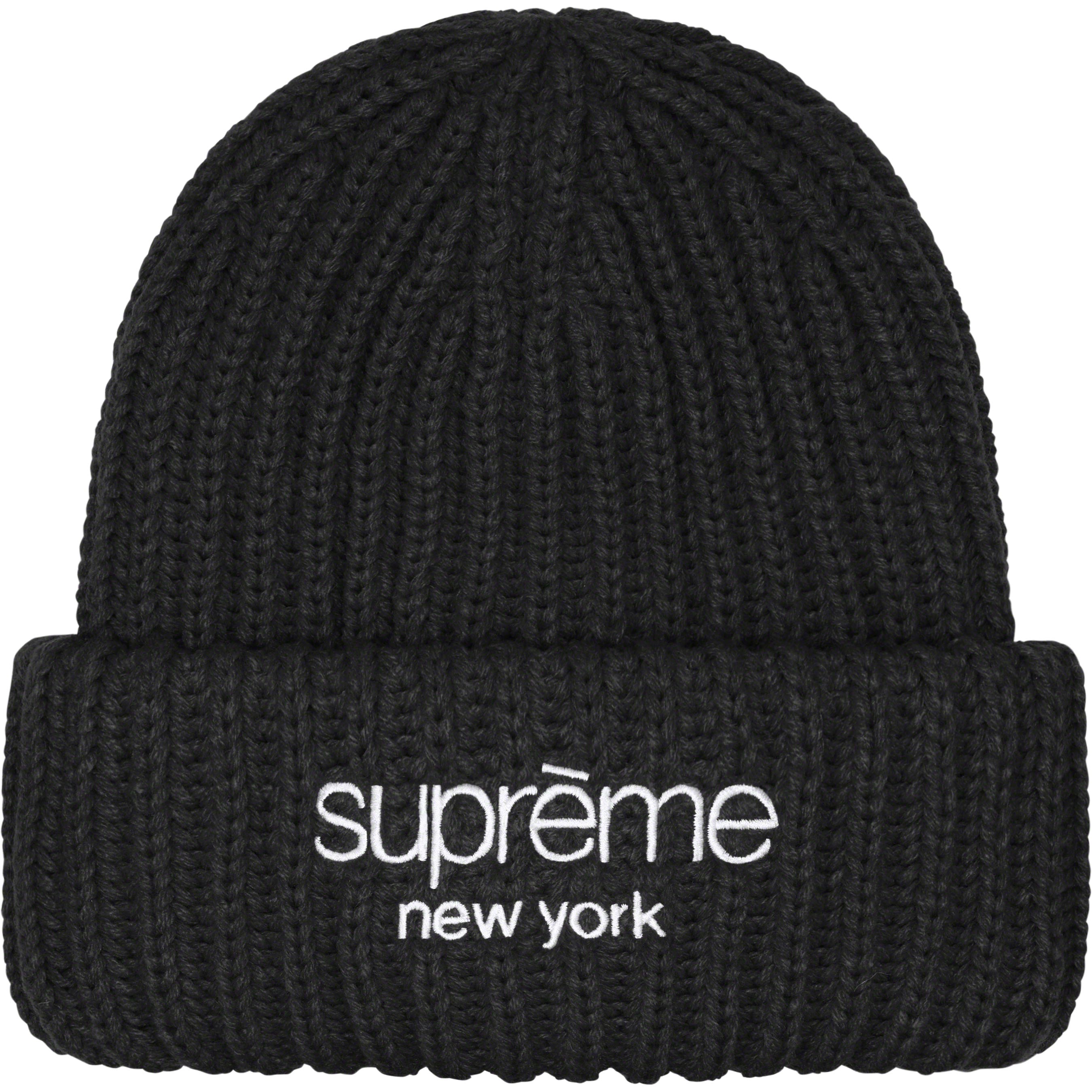 Classic Logo Chunky Ribbed Beanie - fall winter 2023 - Supreme