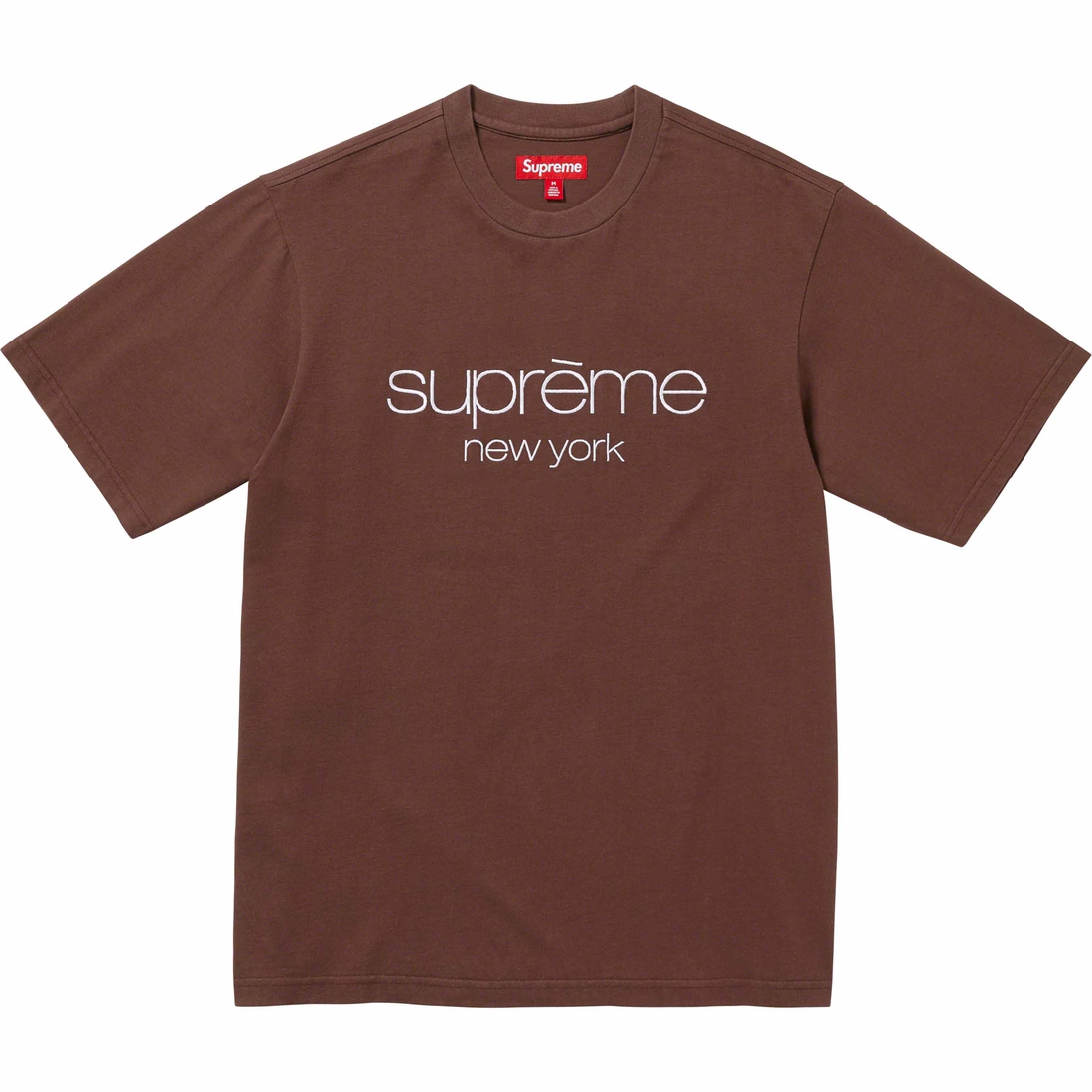Details on Classic Logo S S Top Brown from fall winter 2023 (Price is $68)