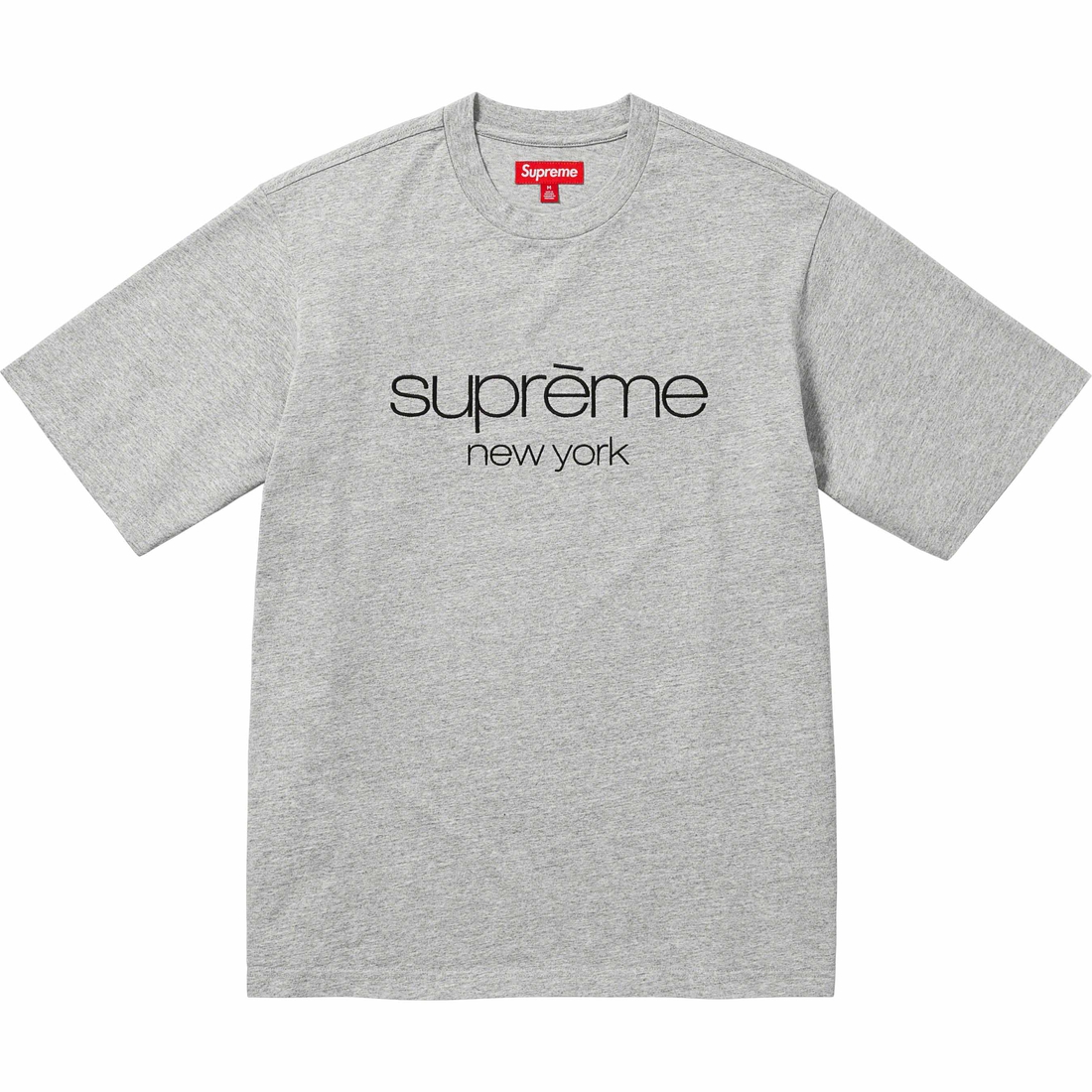 Details on Classic Logo S S Top Heather Grey from fall winter 2023 (Price is $68)