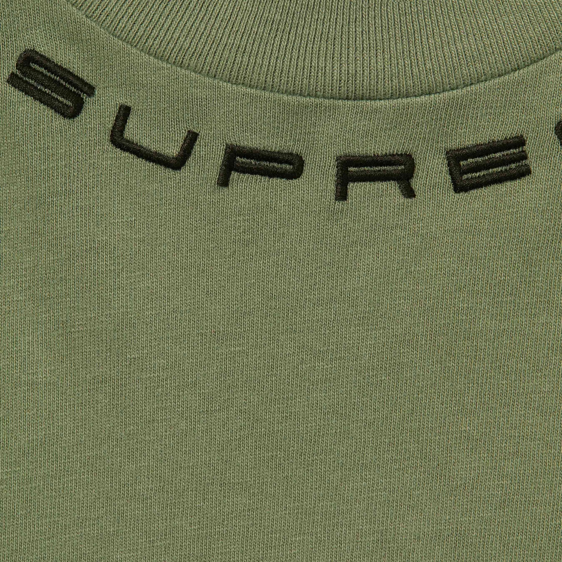 Details on Collar Logo L S Top Olive from fall winter
                                                    2023 (Price is $88)