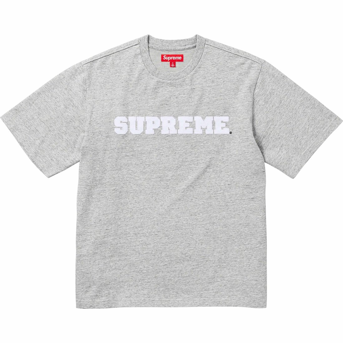 Supreme Collegiate S S Top (FW23) - Heather Grey - $78