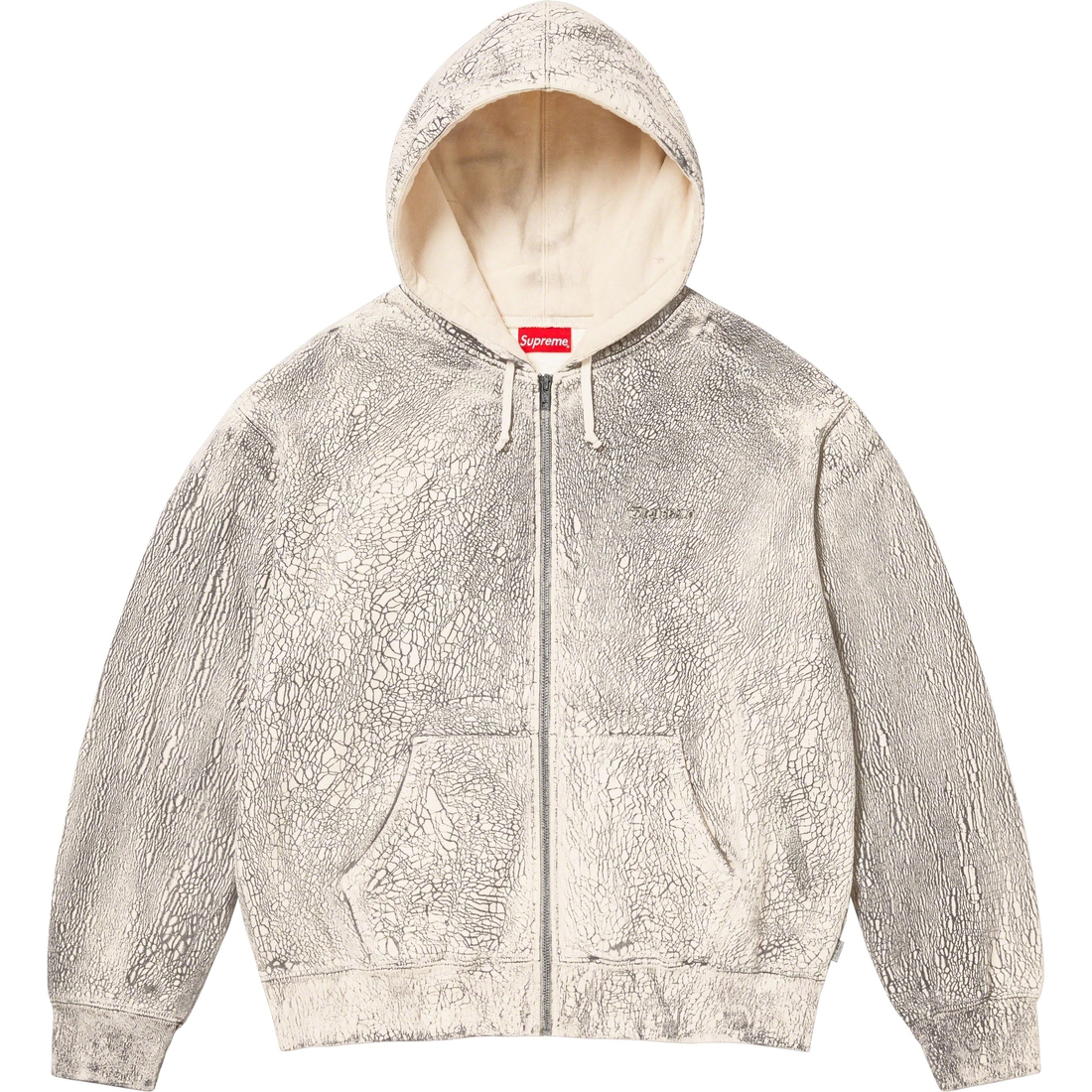 Details on Crackle Zip Up Hooded Sweatshirt Natural from fall winter
                                                    2023 (Price is $228)