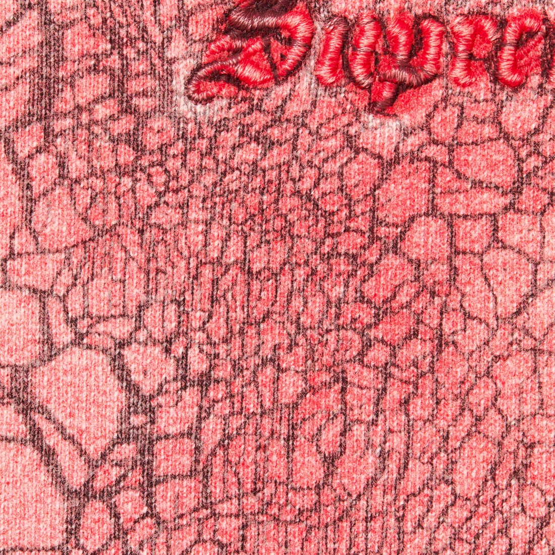 Supreme Crackle Zip Up Hooded Sweatshirt (FW23) - Red - $228