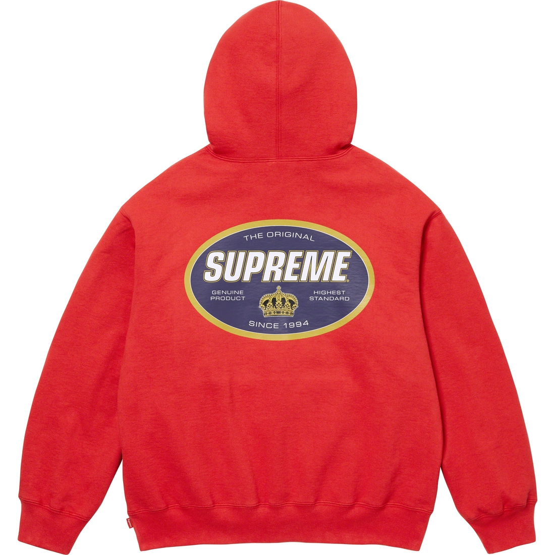 Details on Crown Hooded Sweatshirt Burnt Red from fall winter
                                                    2023 (Price is $158)