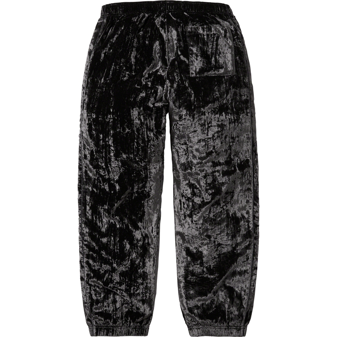 Details on Crushed Velvet Track Pant Black from fall winter
                                                    2023 (Price is $138)