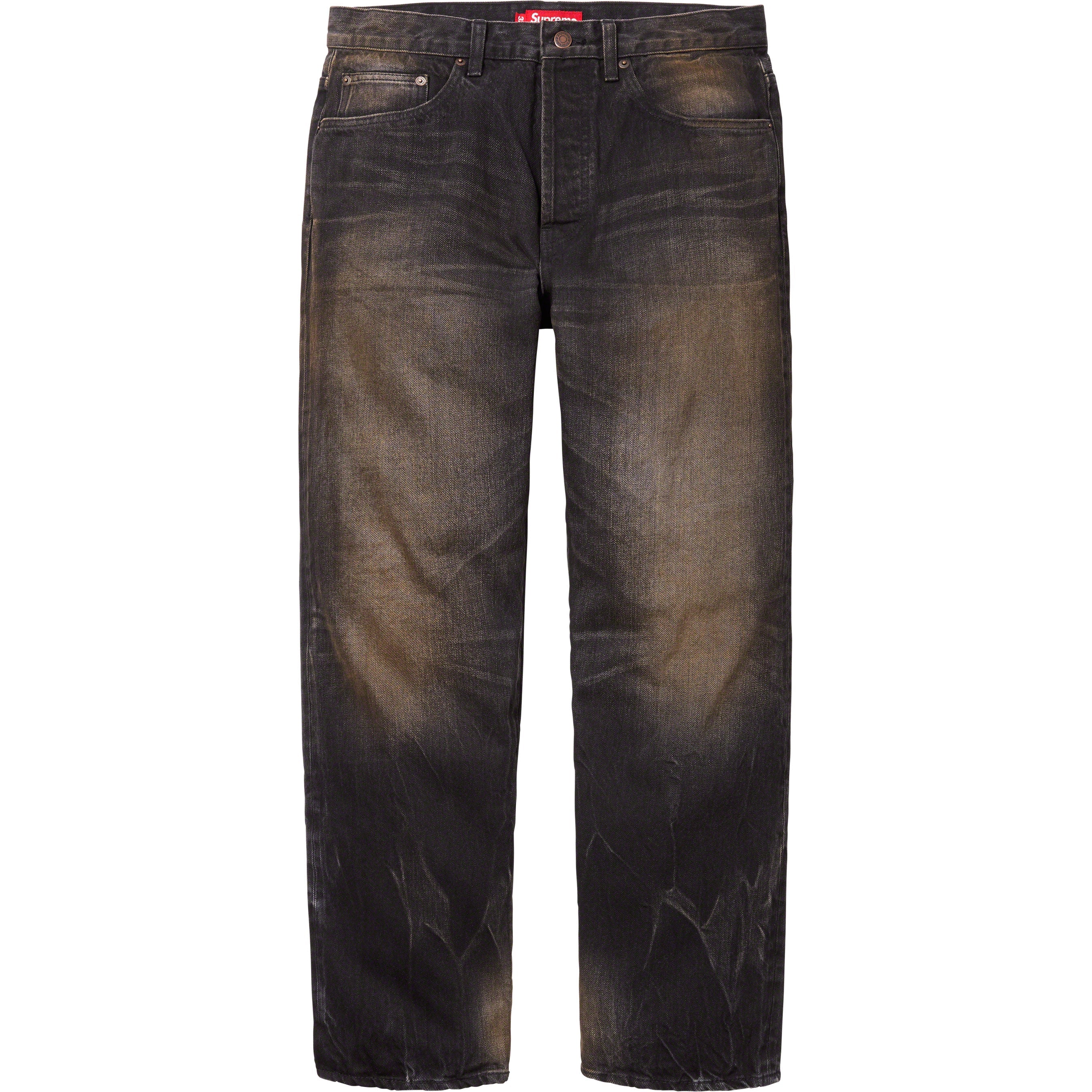 Distressed Loose Fit Selvedge Jean - fall winter 2023 - Supreme