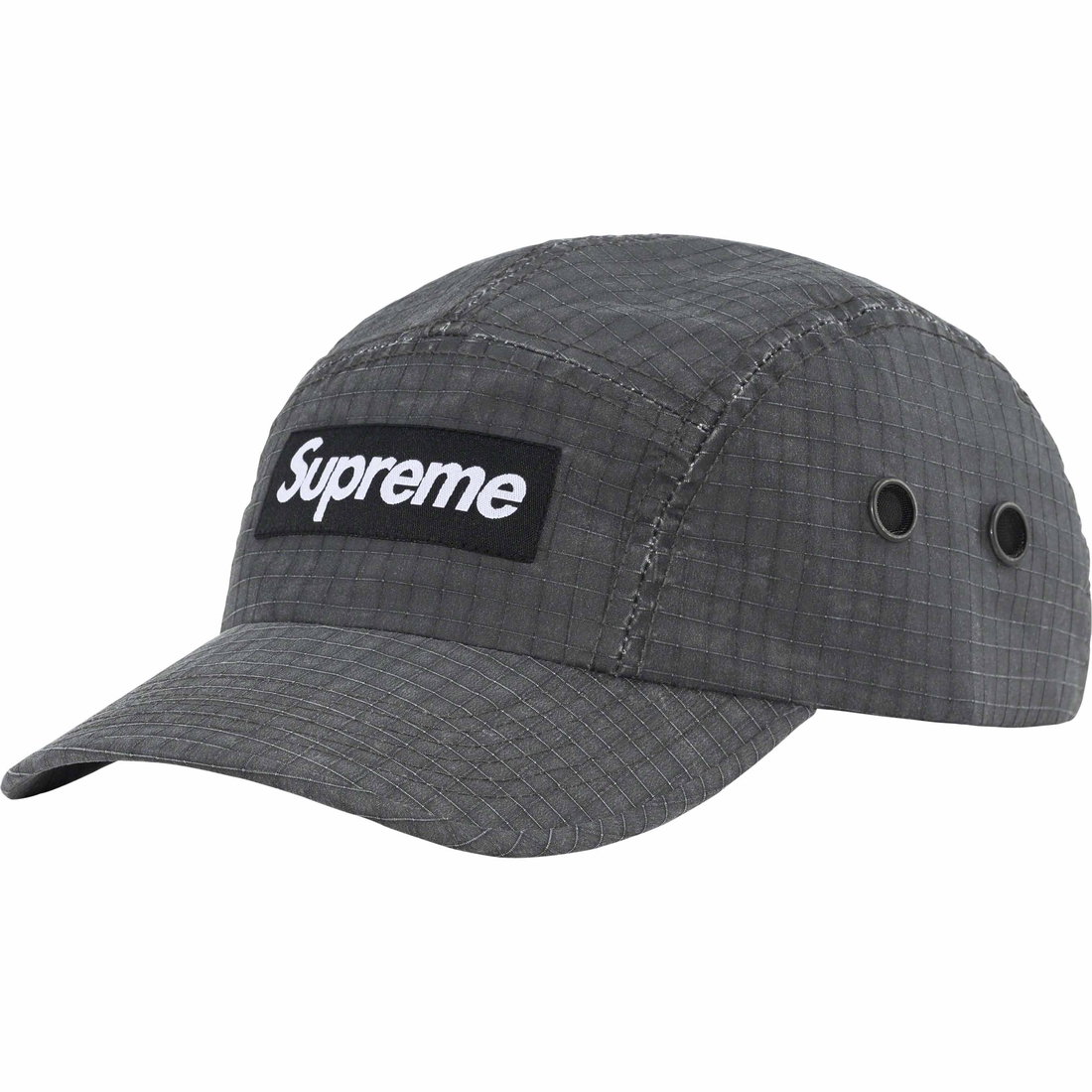 Details on Distressed Ripstop Camp Cap Black from fall winter
                                                    2023 (Price is $58)