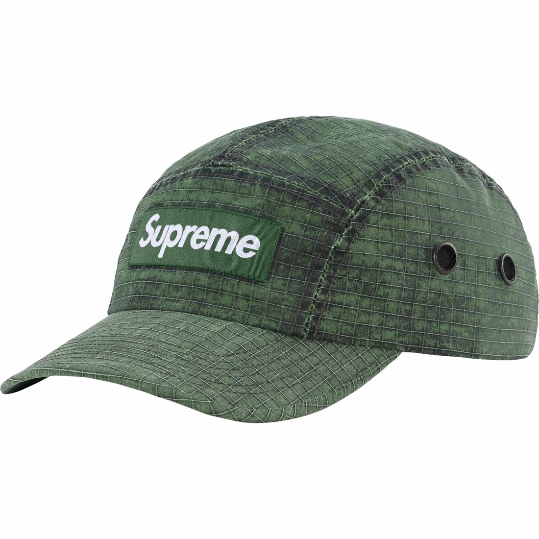 Details on Distressed Ripstop Camp Cap Green from fall winter
                                                    2023 (Price is $58)