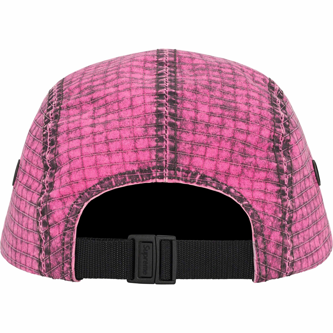 Details on Distressed Ripstop Camp Cap Pink from fall winter
                                                    2023 (Price is $58)