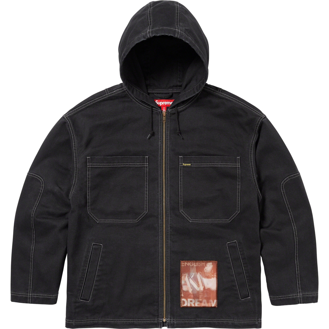 Details on Dream English Kid Hooded Jacket Black from fall winter
                                                    2023 (Price is $198)